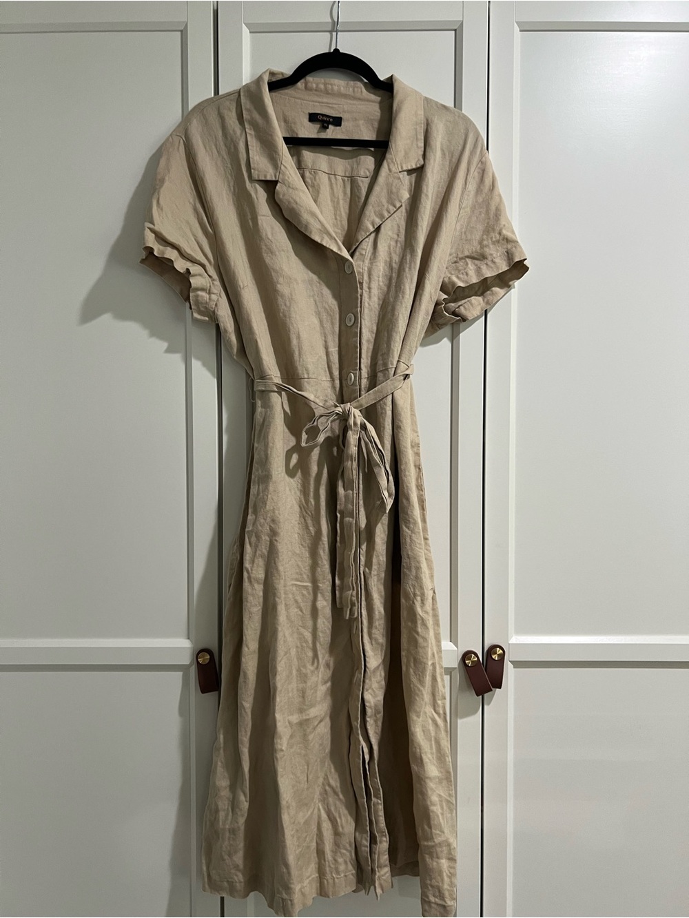 Quince 100% Linen Button Down Dress - Picture 2 of 6